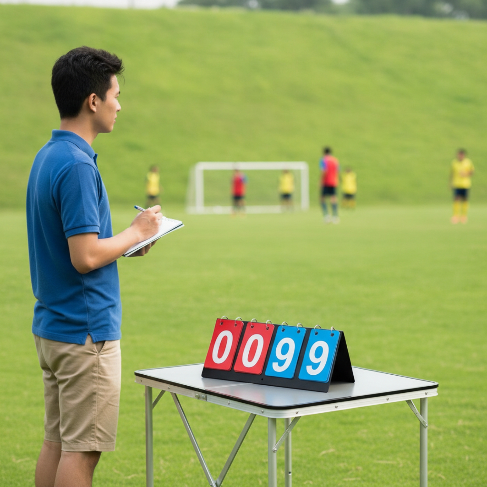 Table Tennis Scoreboard - Tabletop Scoreboard Foldable Manual Scoreboard Equipment