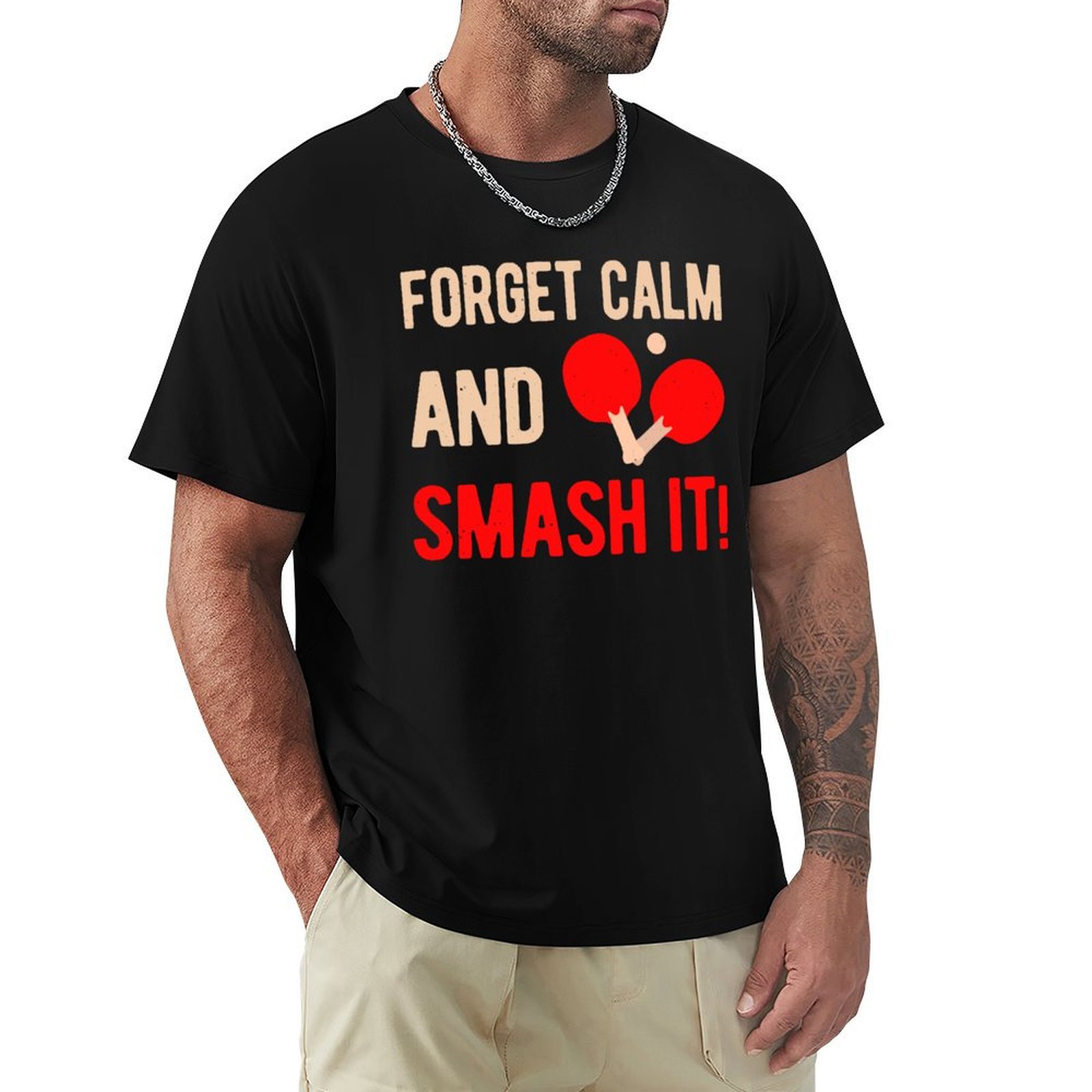 Table Tennis Basic - Funny Table Tennis T-Shirt Soft Touch