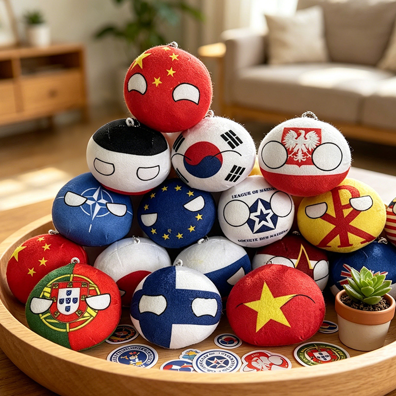 10cm Kawaii Polandball Plush T - Table Tennis France のレビューと価格