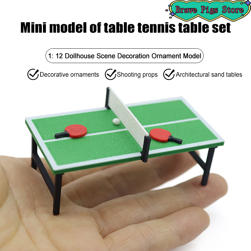 1:12 Miniature Table Tennis Ra - Table Tennis No 1 のレビューと価格