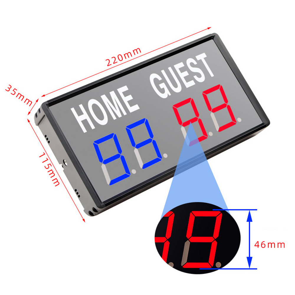 Portable 4 Digit LED Scoreboar - Table Tennis Scoreboard のレビューと価格
