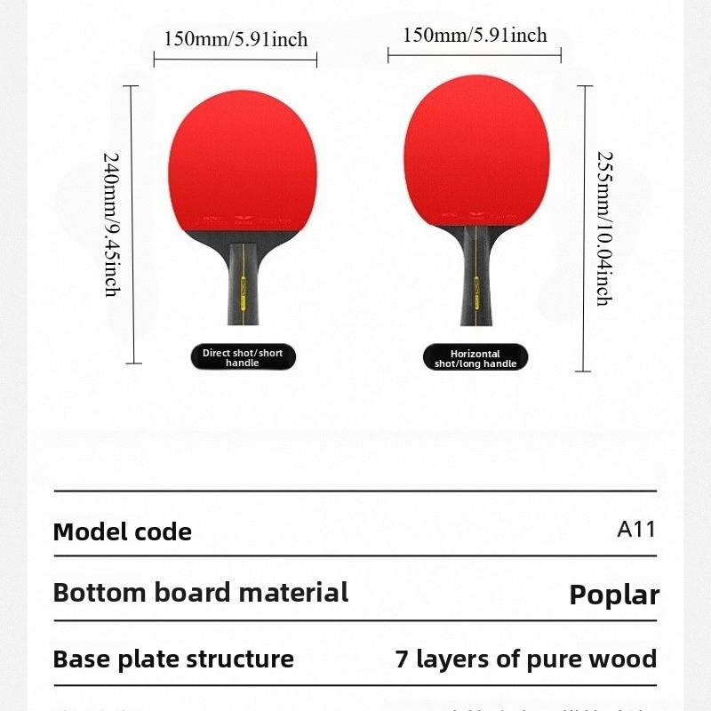 5/6 Star Table Tennis Racket 2 - Table Tennis History のレビューと価格