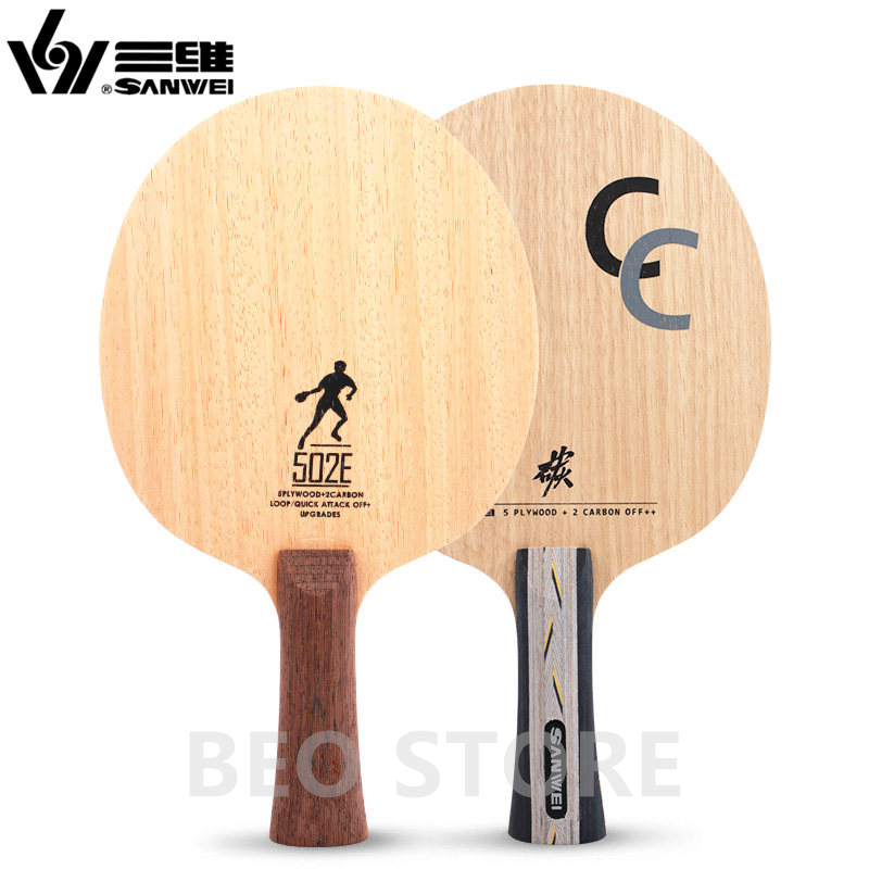SANWEI CC 502E 5 Ply wood+2 Ca - Table Tennis Review のレビューと価格